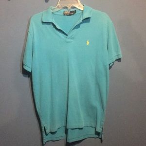 Men’s medium aqua polo